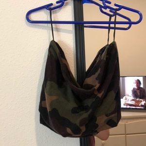 camo tube top